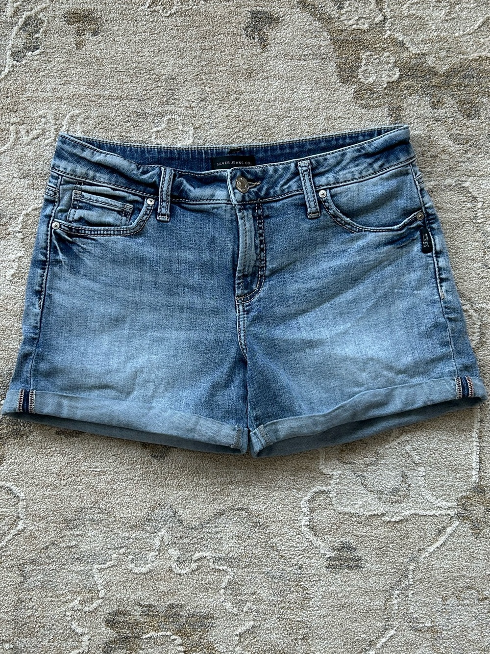 Silver Jeans Co. Blue Rolled Hem Denim Shorts